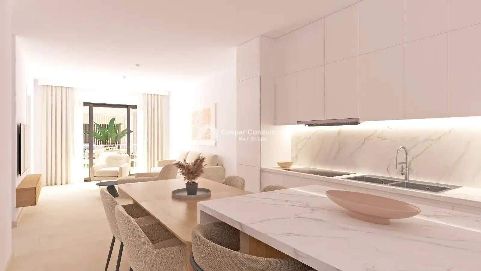 Cocina de Apartamento en venta en Torre-Pacheco con Calefacción, Terraza y Trastero