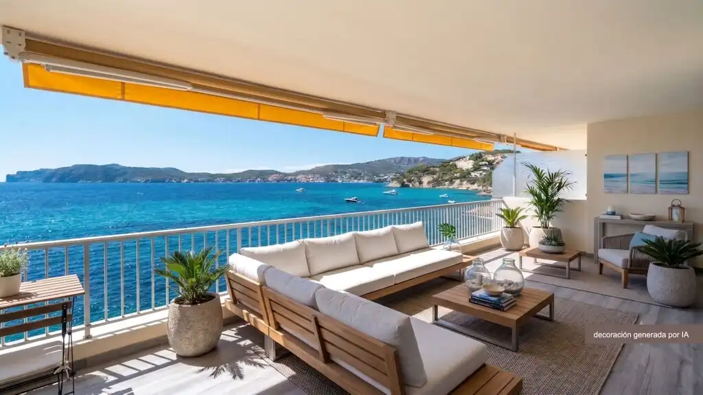 Terrasse von Wohnungen zum Verkauf in Calvià mit Klimaanlage, Terrasse und Möbliert