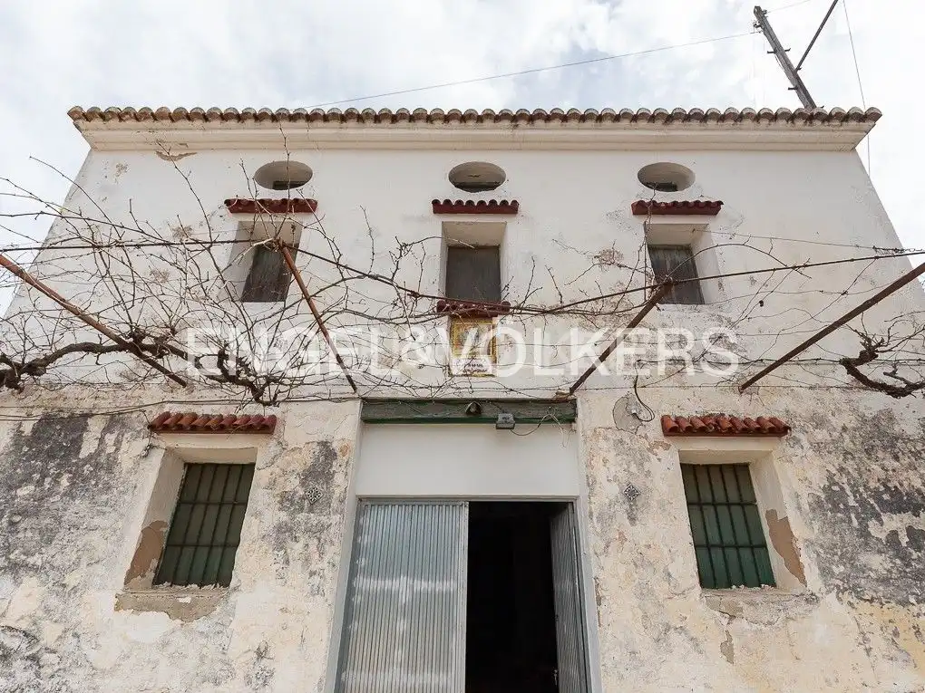 Vista exterior de Finca rústica en venda en Alzira amb Calefacció, Terrassa i Piscina