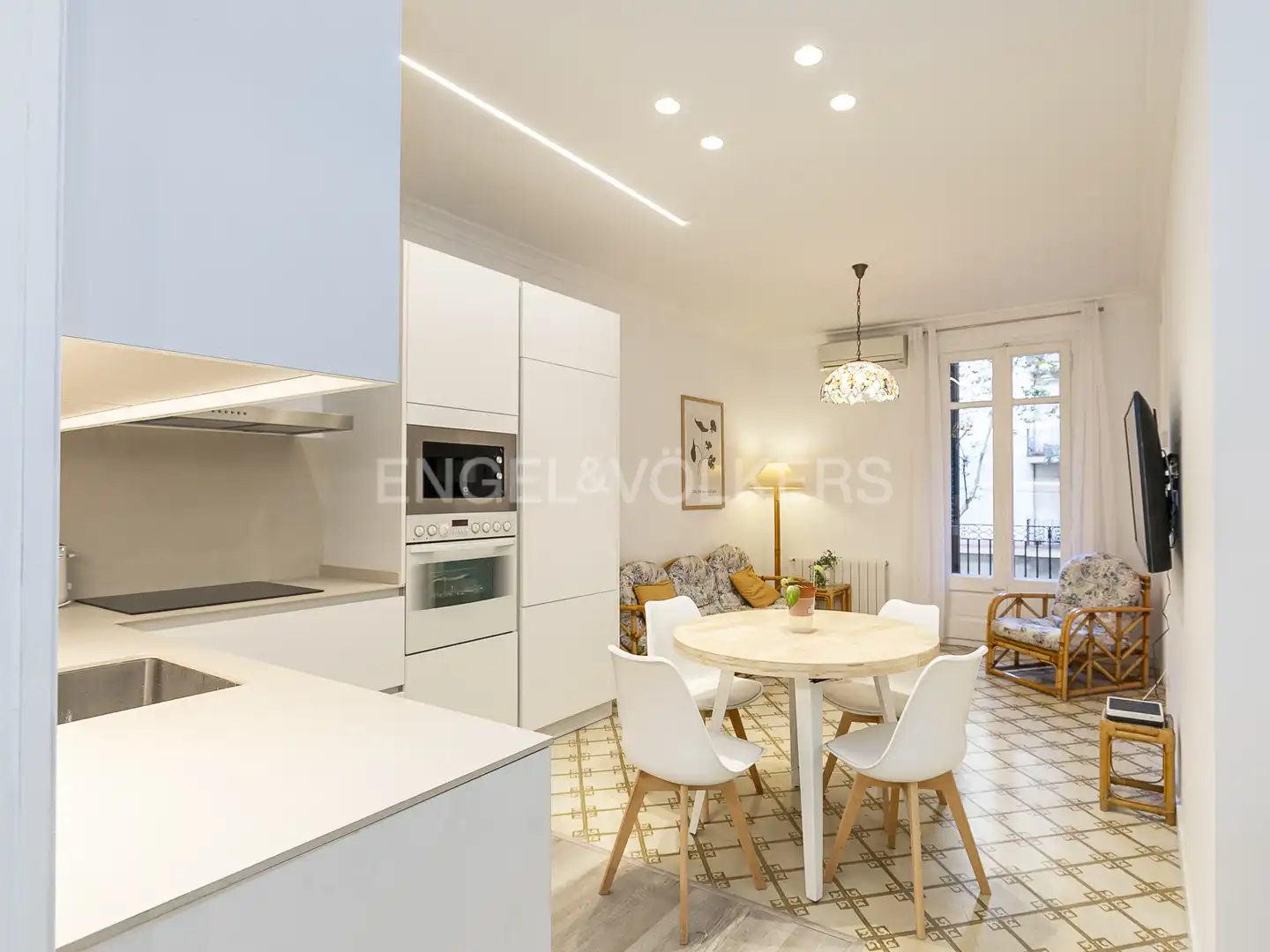 Kitchen of Flat for rent in Barcelona  with Air Conditioner, Heating and Parquet flooring