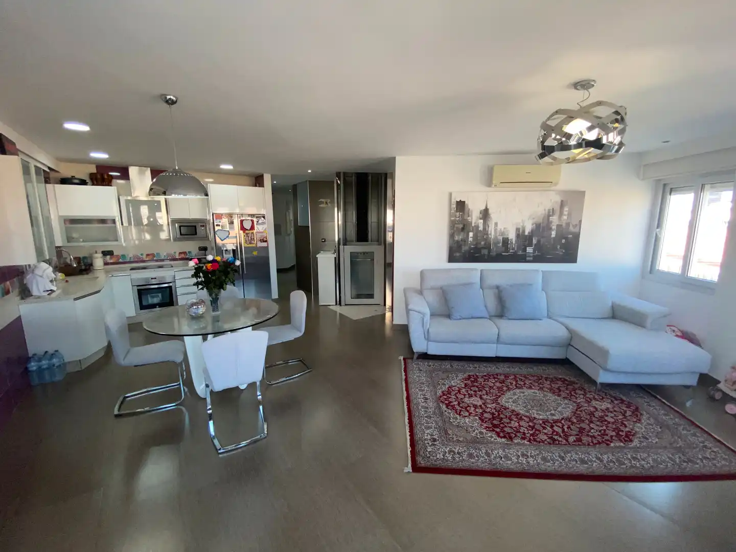 Sala de estar de Ático en venta en Málaga con Aire acondicionado, Calefacción y Terraza