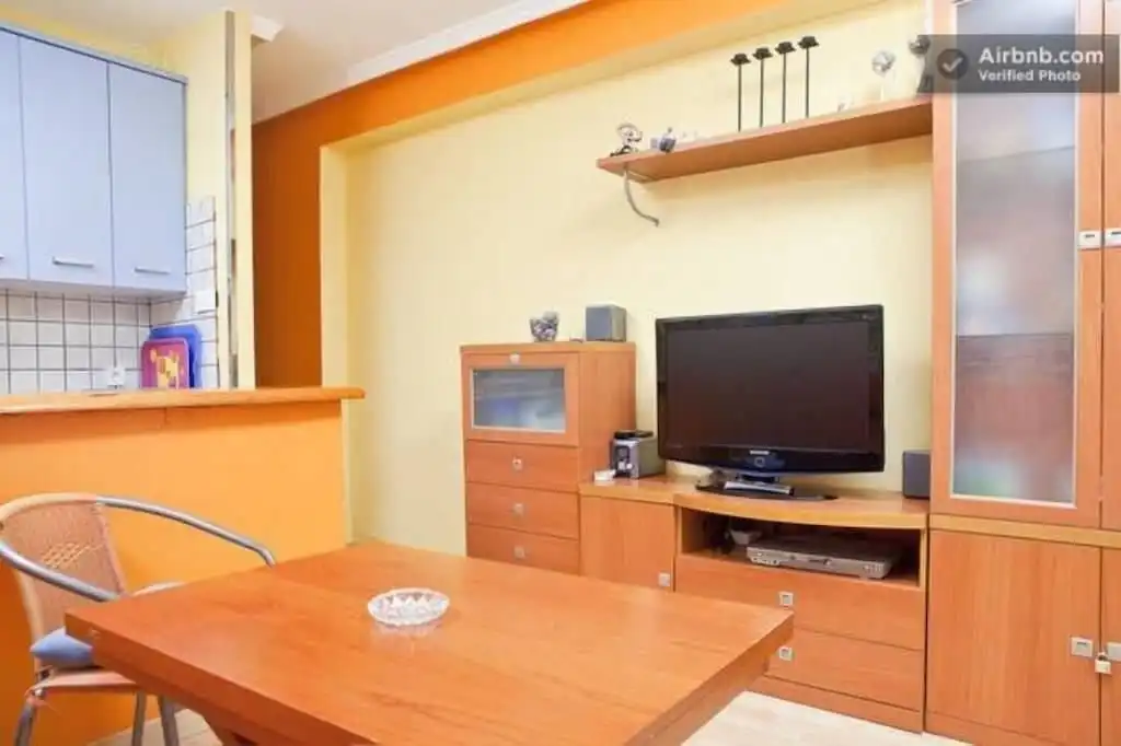 Sala de estar de Piso de alquiler en Roquetas de Mar con Aire acondicionado, Calefacción y Terraza