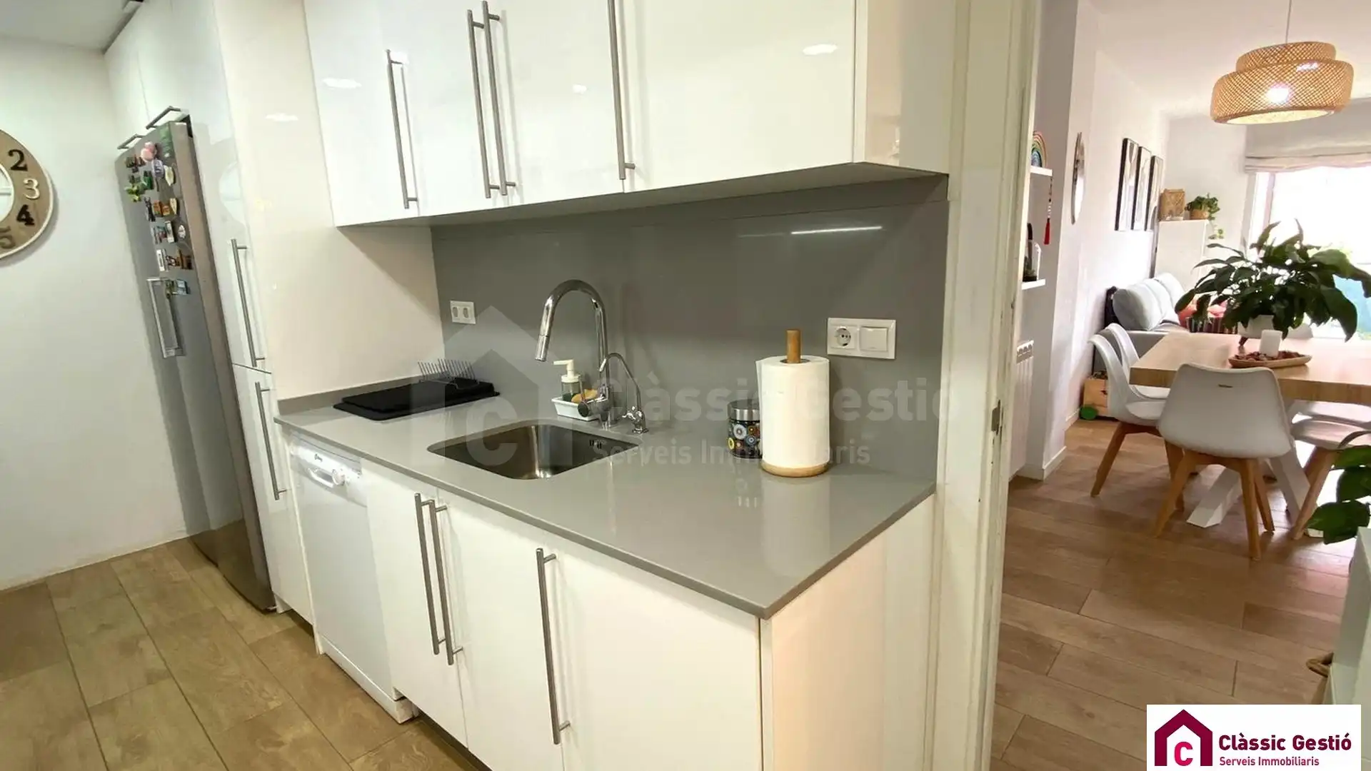 Kitchen of Flat for sale in Terrassa  with Air Conditioner, Heating and Balcony