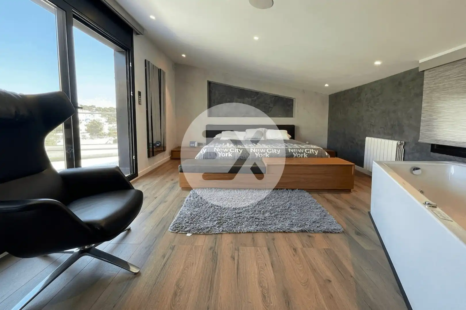 Bedroom of Houses for sale in Castelldefels  with Air Conditioner, Heating and Private garden
