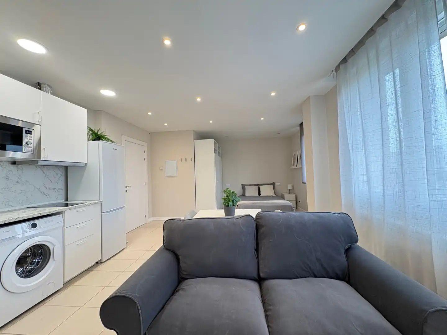 Sala de estar de Estudio de alquiler en Arnedo con Aire acondicionado, Calefacción y Amueblado