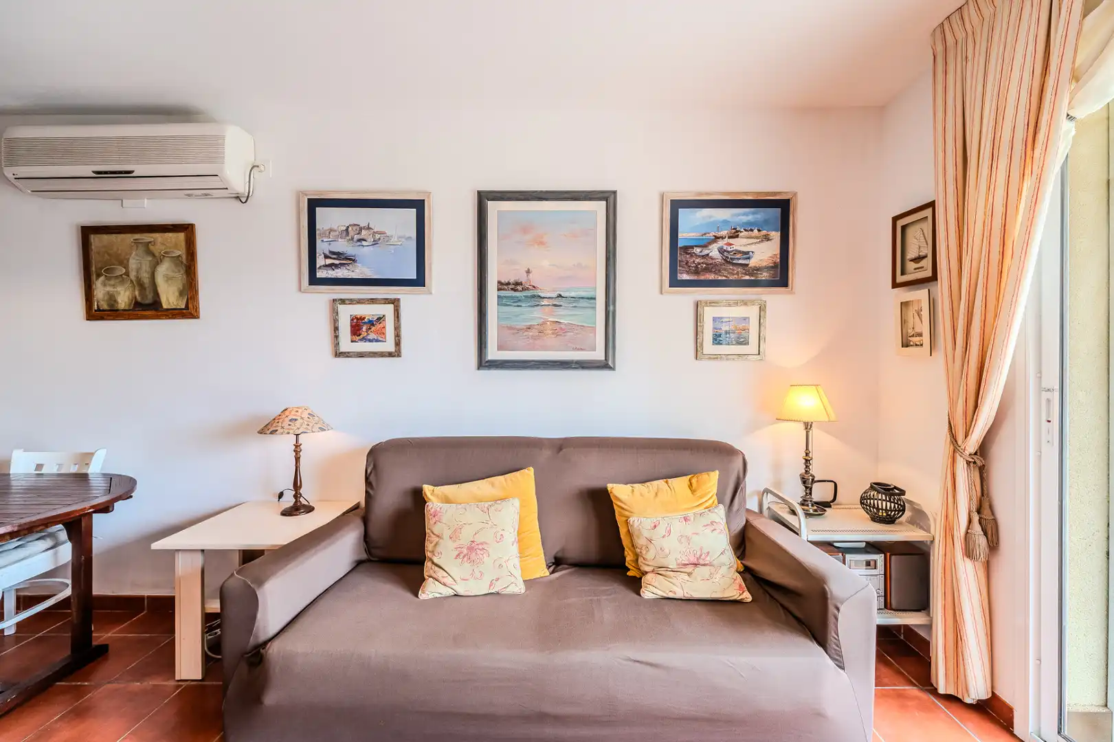 Sala de estar de Piso en venta en L'Ampolla con Aire acondicionado, Calefacción y Terraza