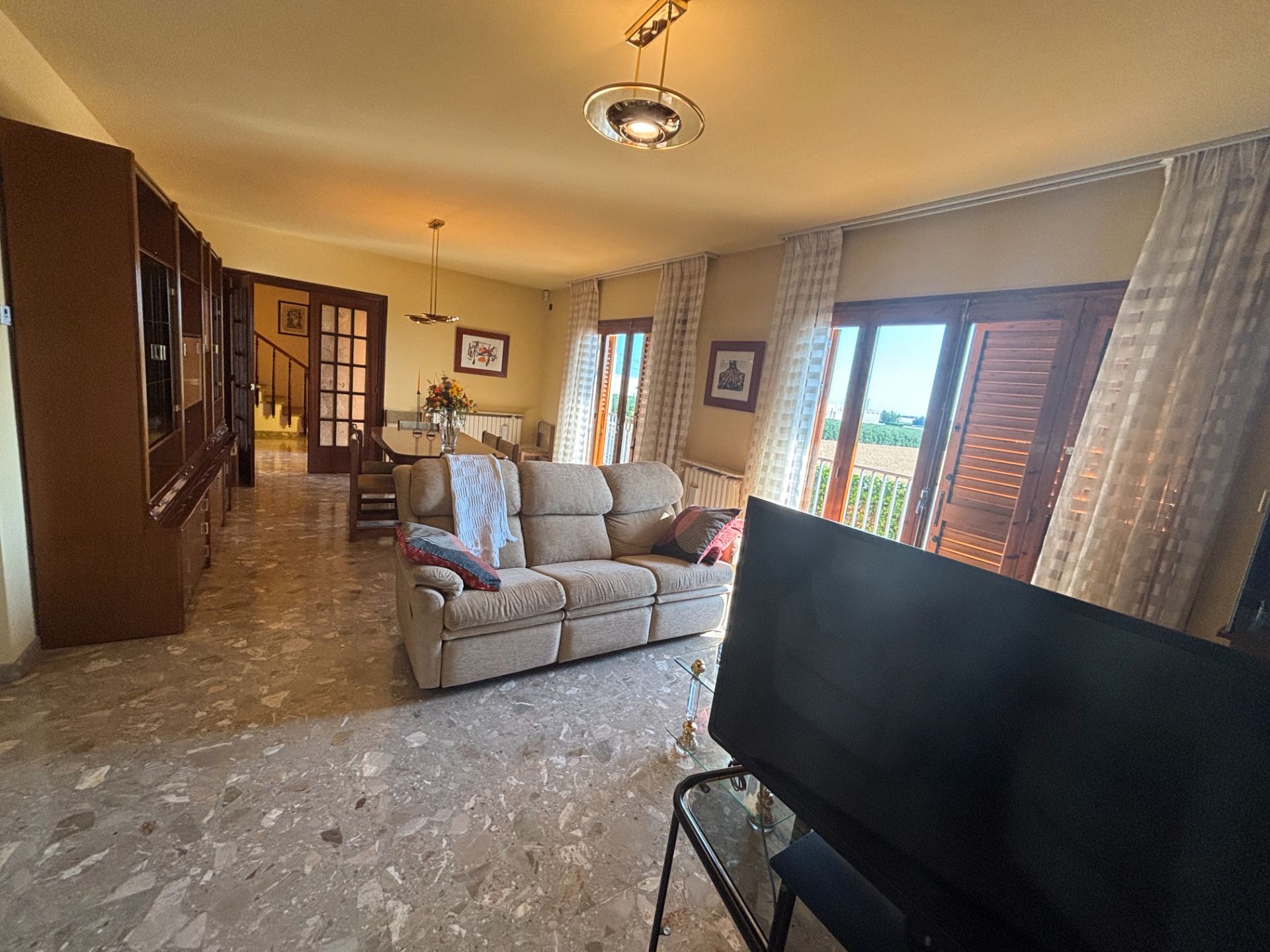 Living room of House or chalet for sale in Miralcamp  with Heating, Private garden and Furnished
