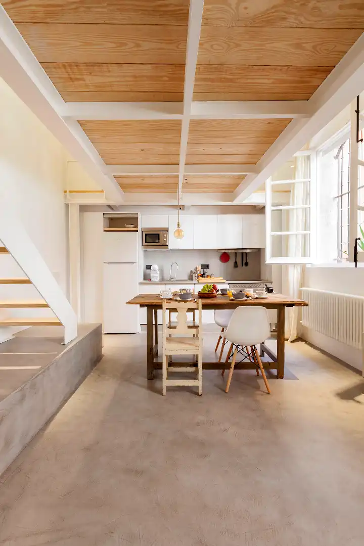 Cocina de Dúplex de alquiler en Madrid con Aire acondicionado, Calefacción y Parquet