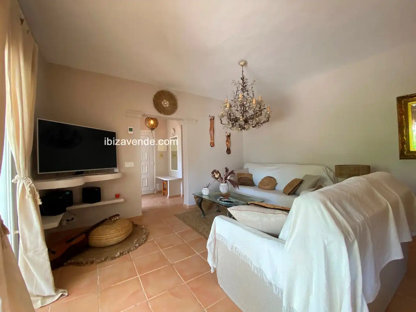 Sala d'estar de Casa o xalet de lloguer en Sant Josep de sa Talaia amb Aire condicionat, Calefacció i Jardí privat