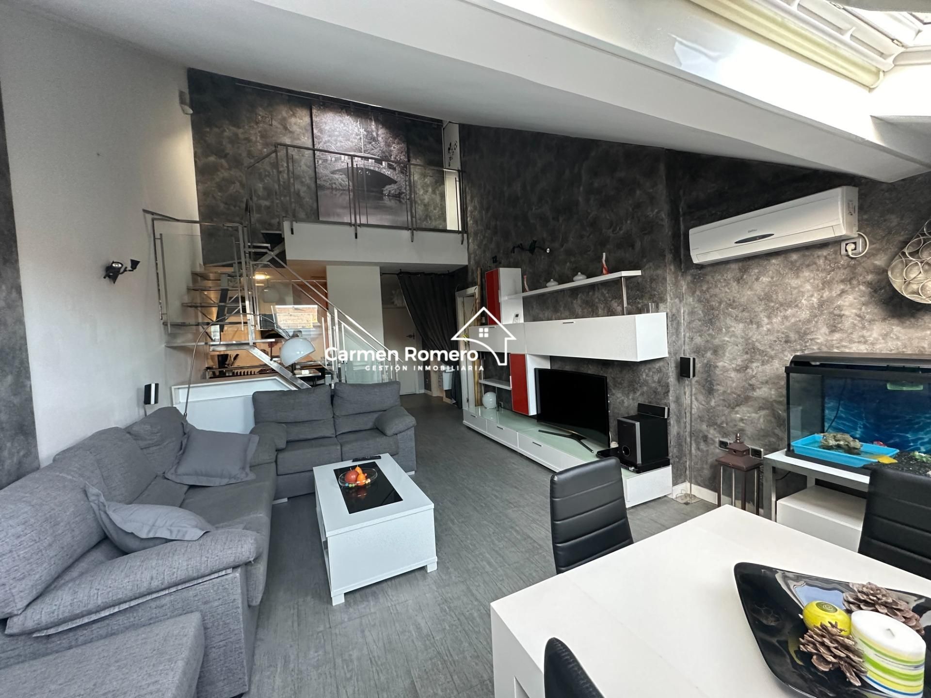 Sala d'estar de Dúplex de lloguer en Villamayor amb Moblat