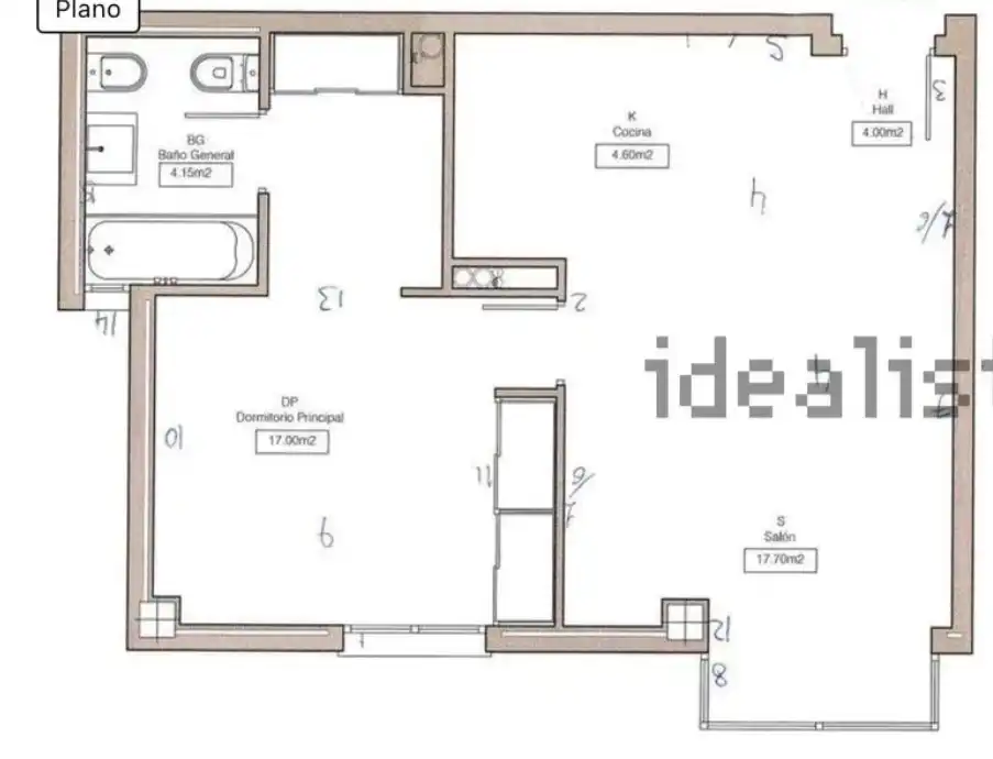 Flat for rent in Madrid  with Air Conditioner, Heating and Parquet flooring