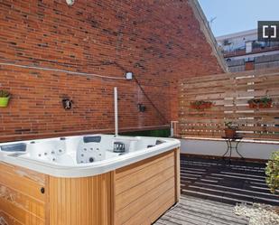Terrace of Flat to rent in  Barcelona Capital  with Air Conditioner, Heating and Furnished