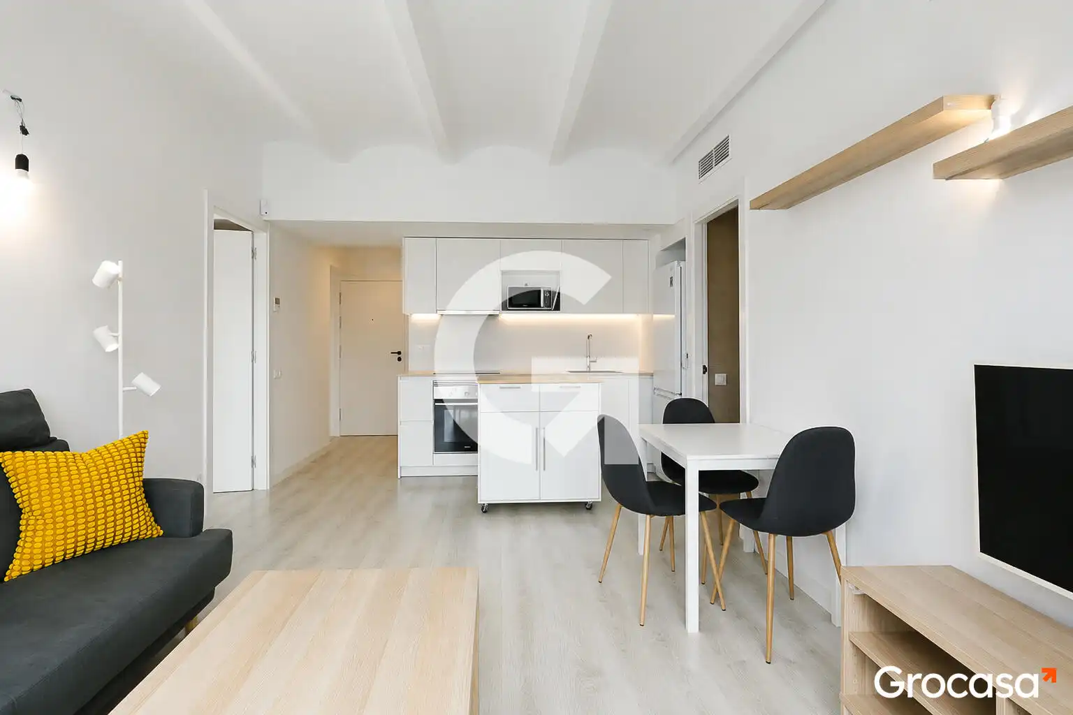 Sala de estar de Piso en venta en Barcelona con Aire acondicionado, Calefacción y Terraza