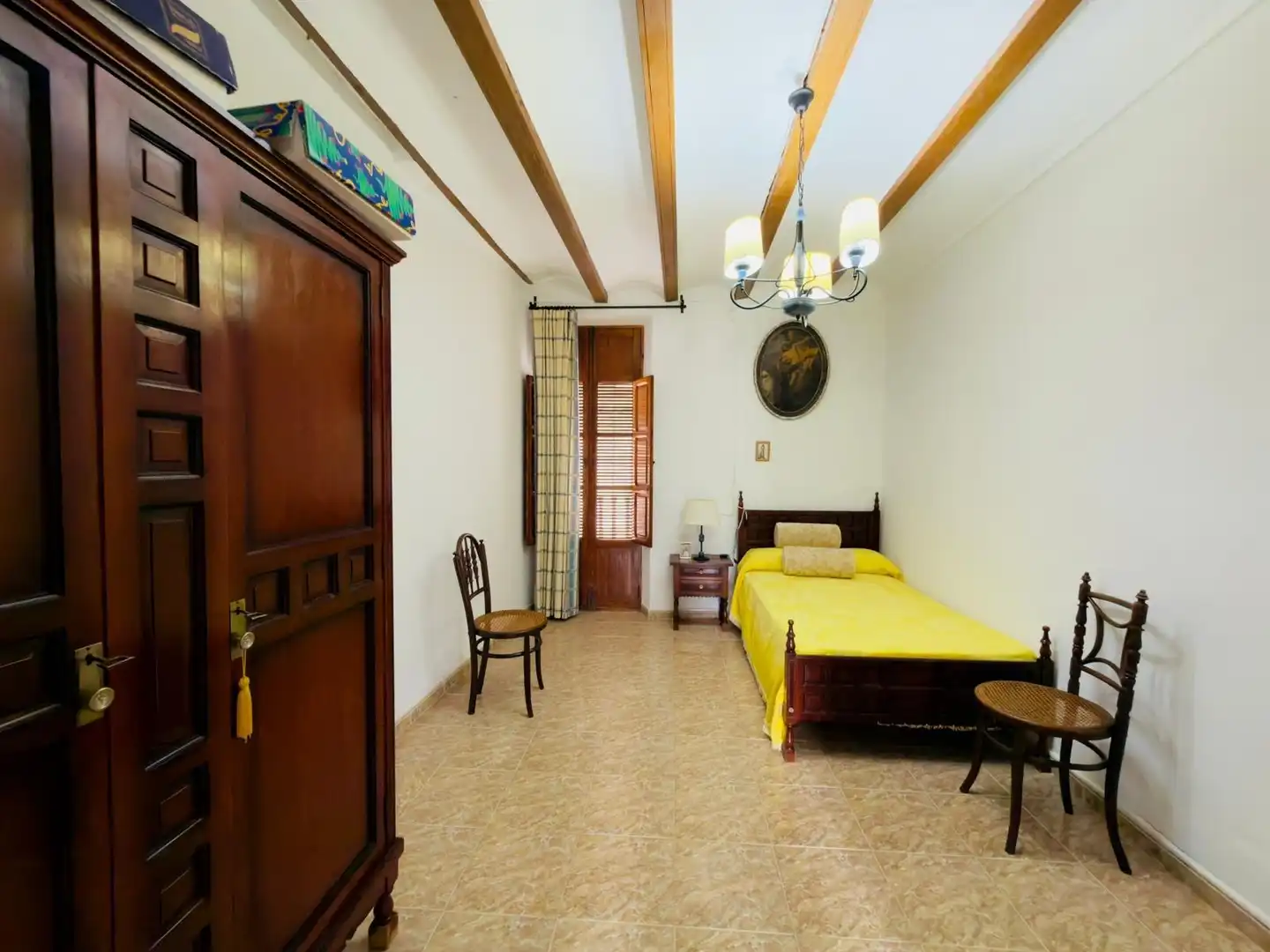 Bedroom of Houses for sale in La Granja de la Costera  with Air Conditioner