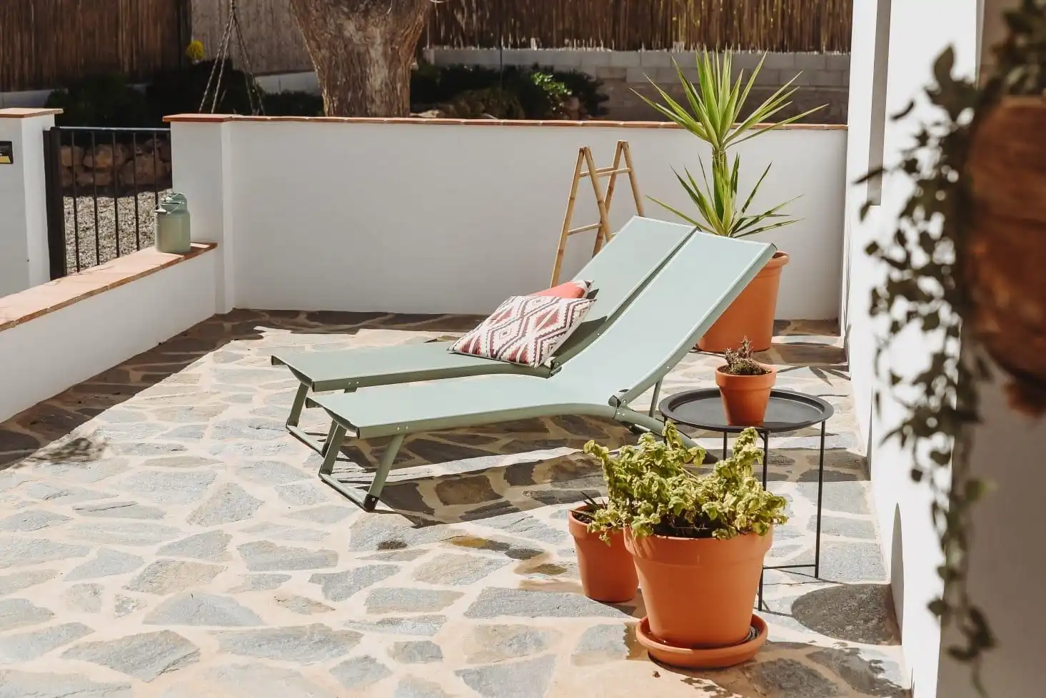 Terrasse von Country house zum Verkauf in Álora mit Klimaanlage, Heizung und Privatgarten