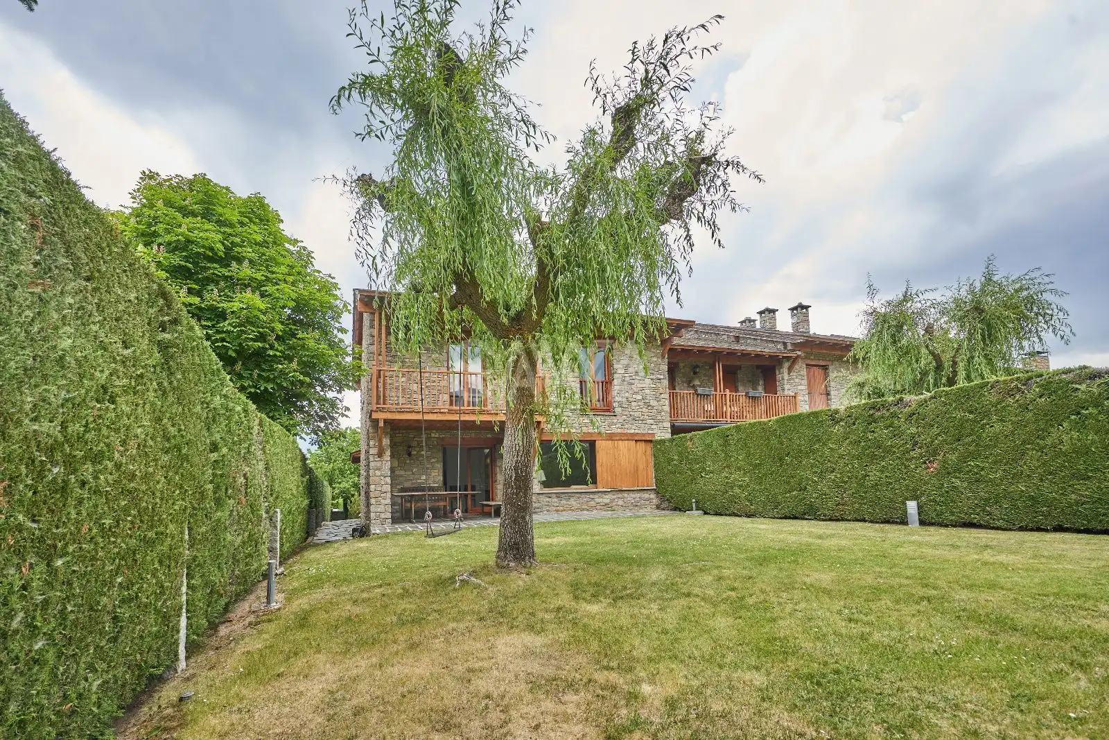 Vista exterior de Casa o xalet en venda en Prats i Sansor amb Calefacció, Jardí privat i Terrassa