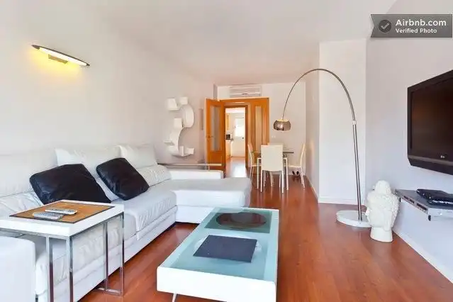 Living room of Flat for rent in Llucmajor  with Air Conditioner, Heating and Parquet flooring