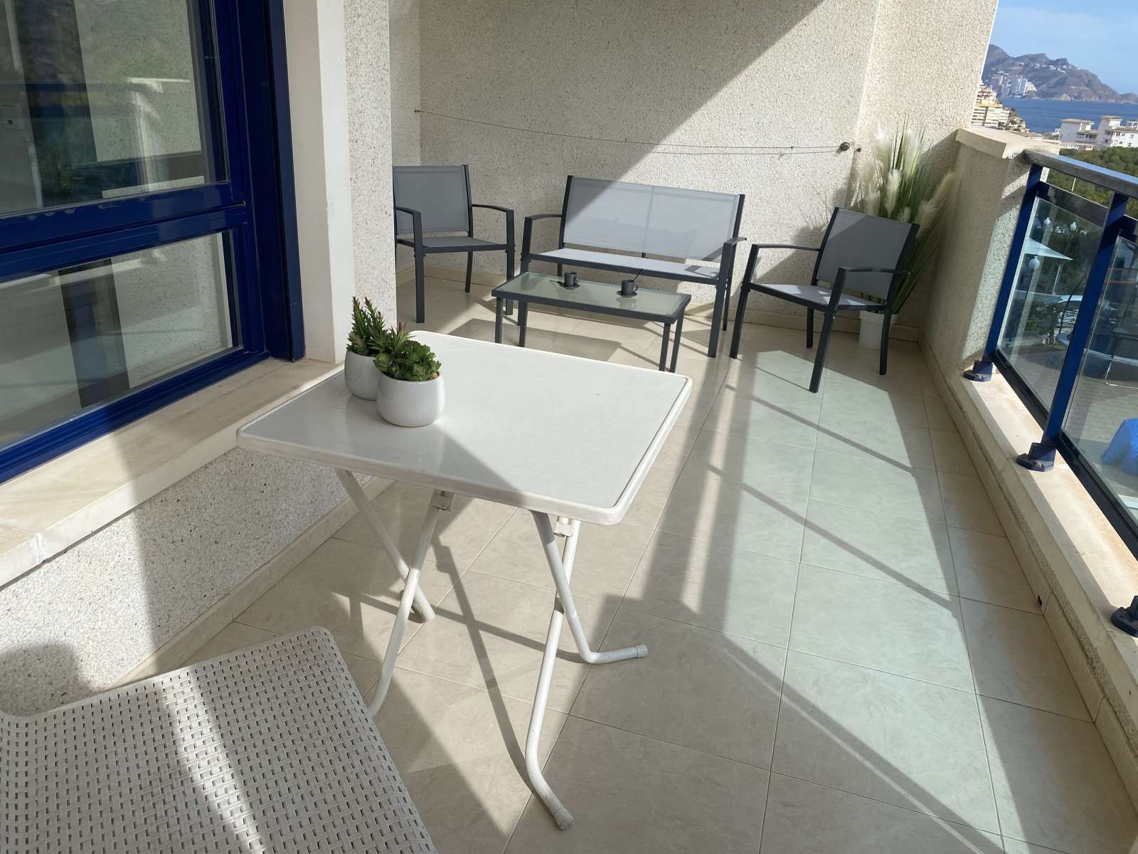 Terrassa de Apartament per a compartir en Villajoyosa / La Vila Joiosa amb Aire condicionat i Terrassa