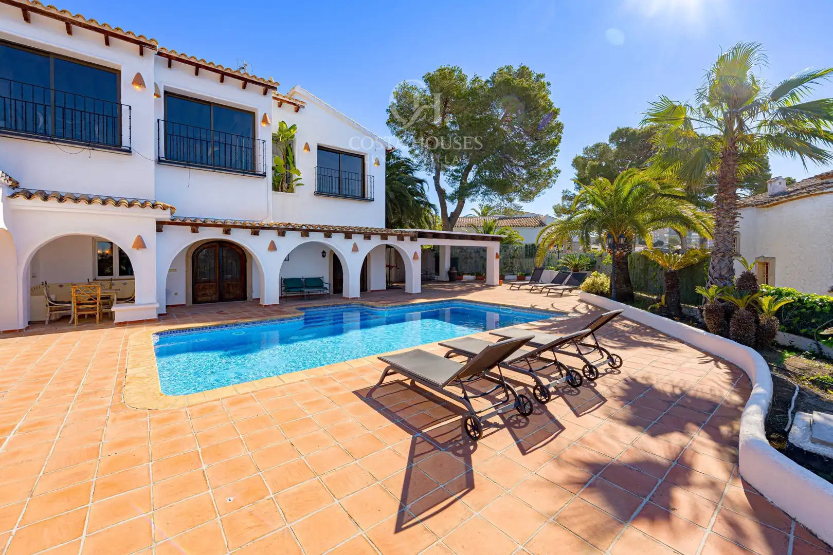 Vista exterior de Casa o chalet en venta en Moraira con Aire acondicionado, Calefacción y Jardín privado