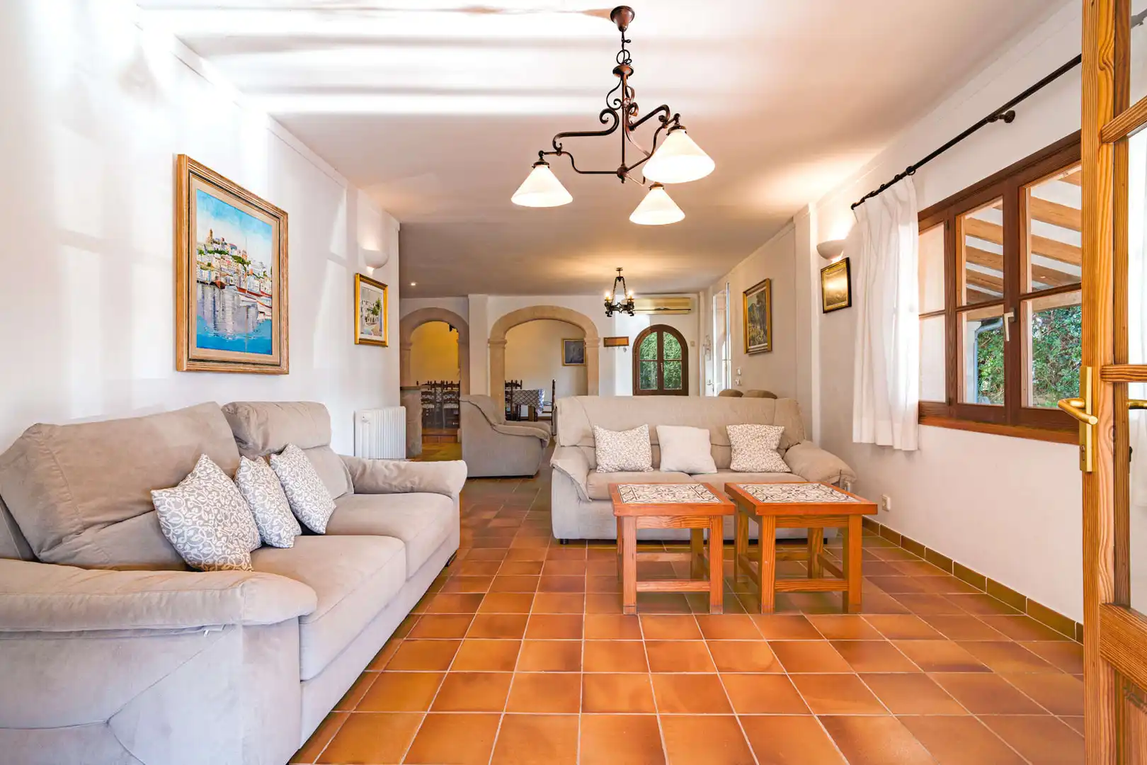Sala de estar de Casa o chalet en venta en Pollença con Aire acondicionado, Calefacción y Terraza