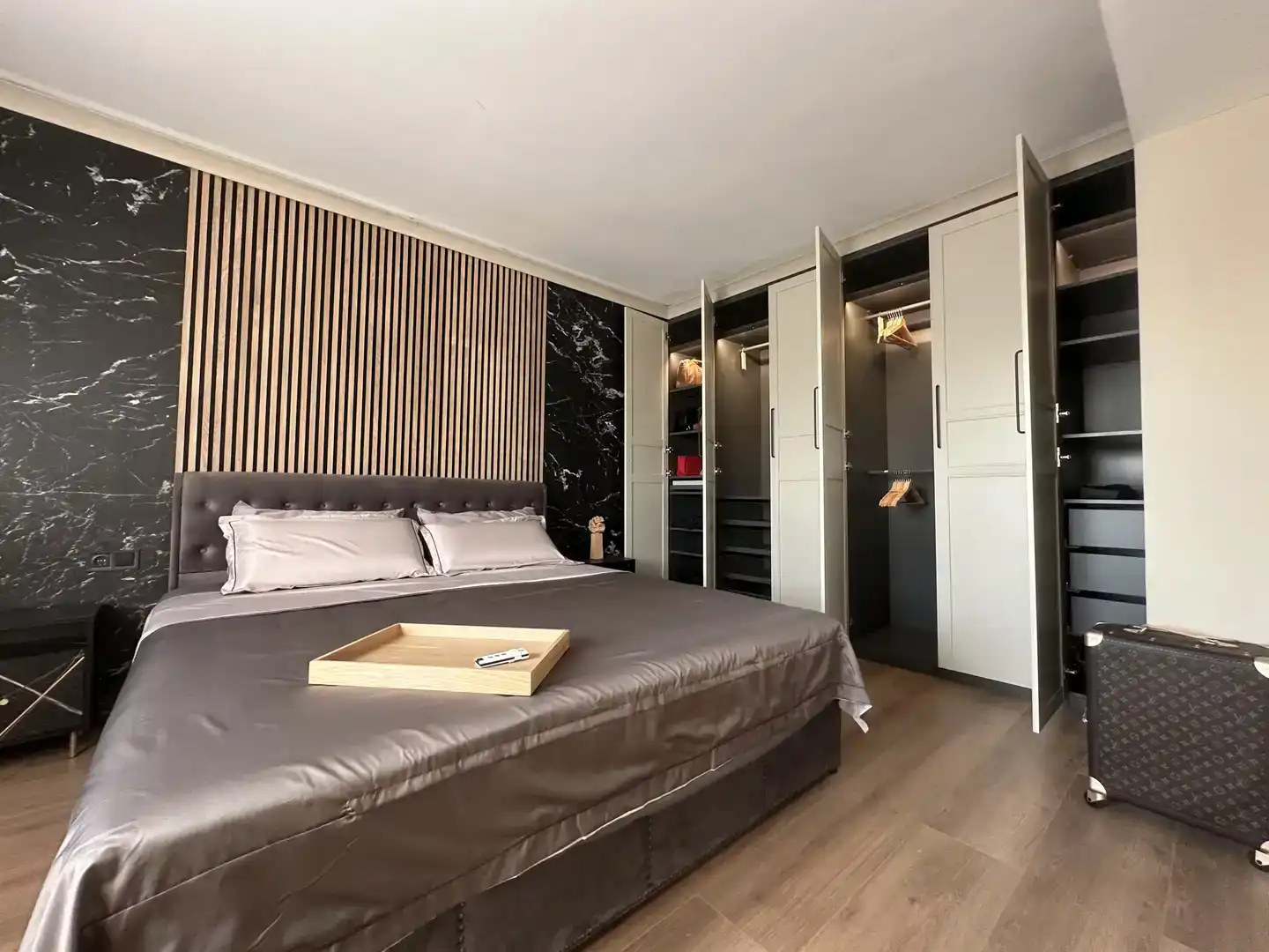 Bedroom of Houses for rent in Teià  with Air Conditioner, Private garden and Parquet flooring