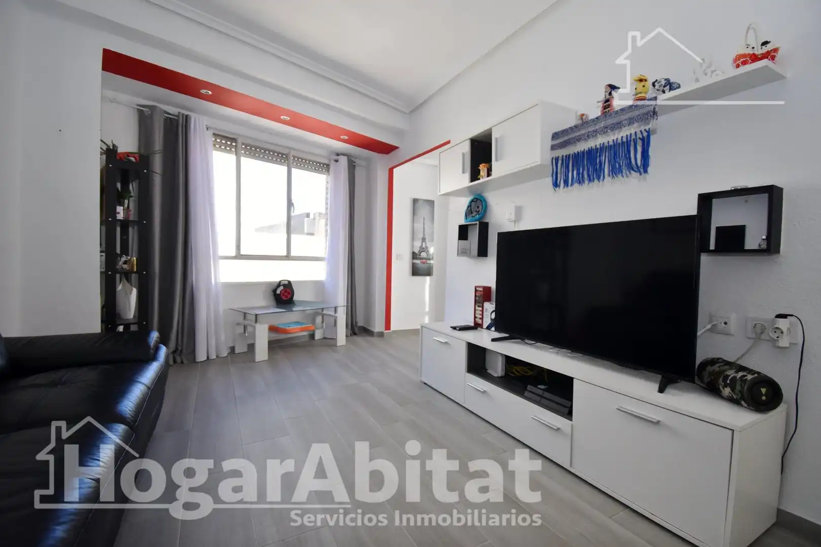 Living room of Flat for sale in Vila-real  with Air Conditioner, Heating and Furnished