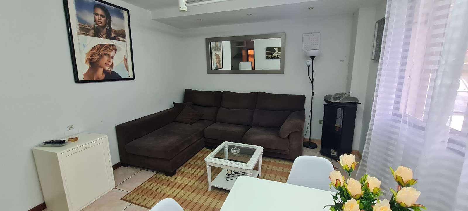 Living room of Apartment to share in Vigo   with Air Conditioner and Terrace