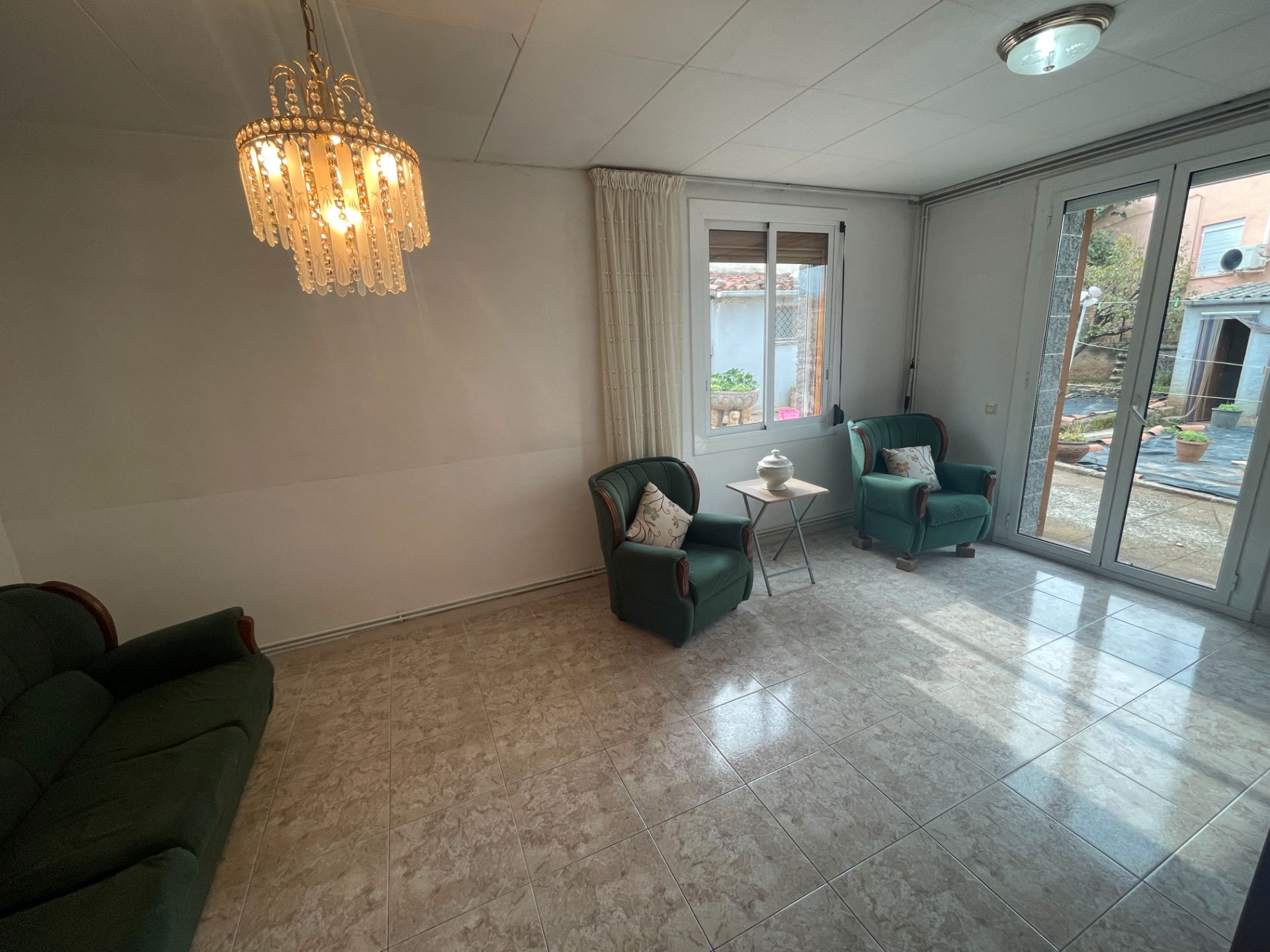 Sala d'estar de Casa o xalet en venda en Olot amb Jardí privat i Terrassa