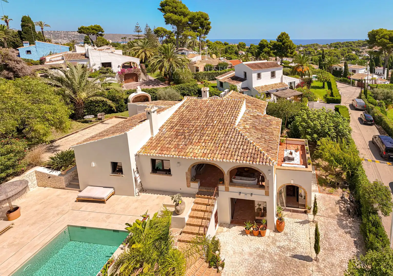 Exterior view of Houses for sale in Jávea / Xàbia  with Air Conditioner, Private garden and Terrace