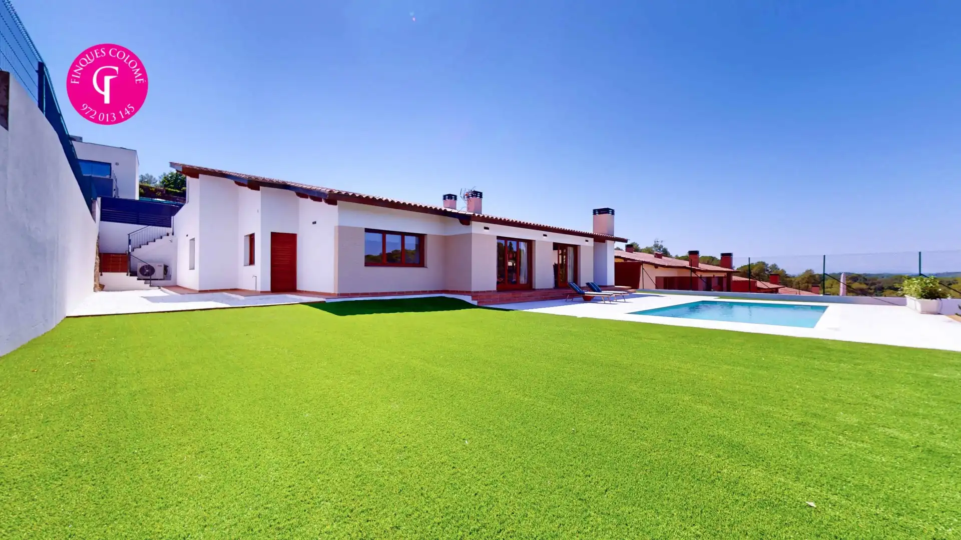 Garden of Houses for sale in Sant Julià de Ramis  with Air Conditioner, Heating and Terrace