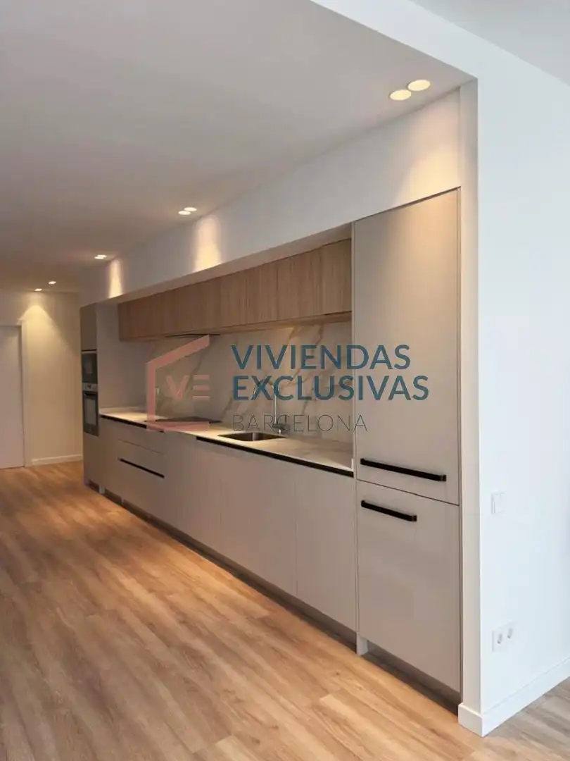 Cuina de Dúplex en venda en Barcelona amb Parquet, Balcó i Alarma