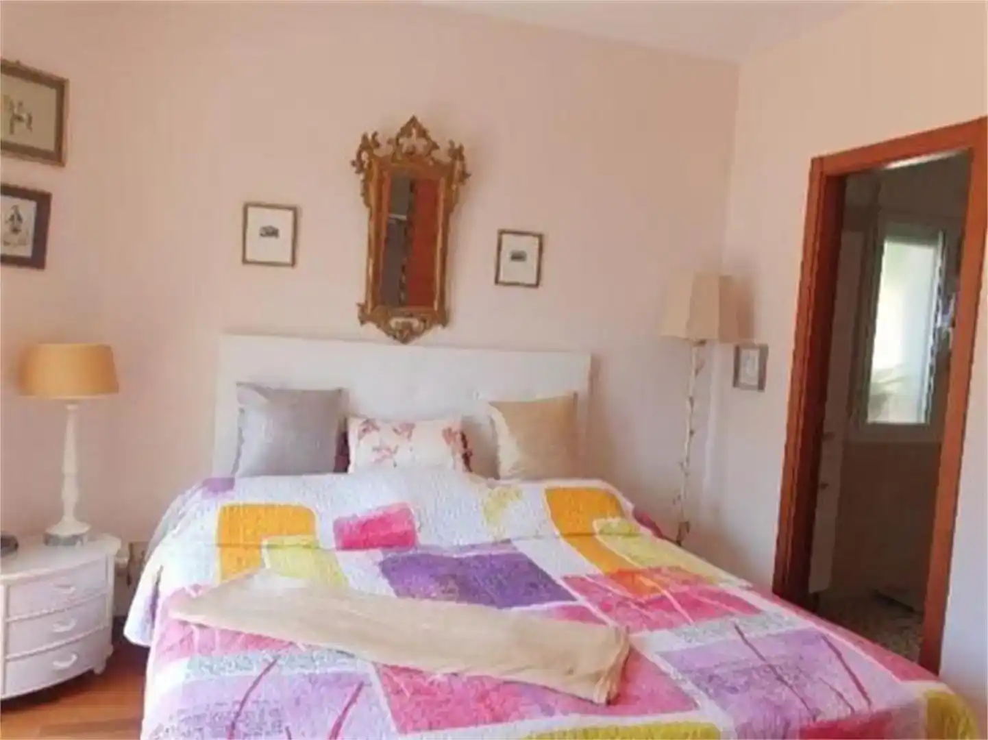 Schlafzimmer von Wohnung zur Miete in Jávea / Xàbia mit Klimaanlage, Privatgarten und Parkett