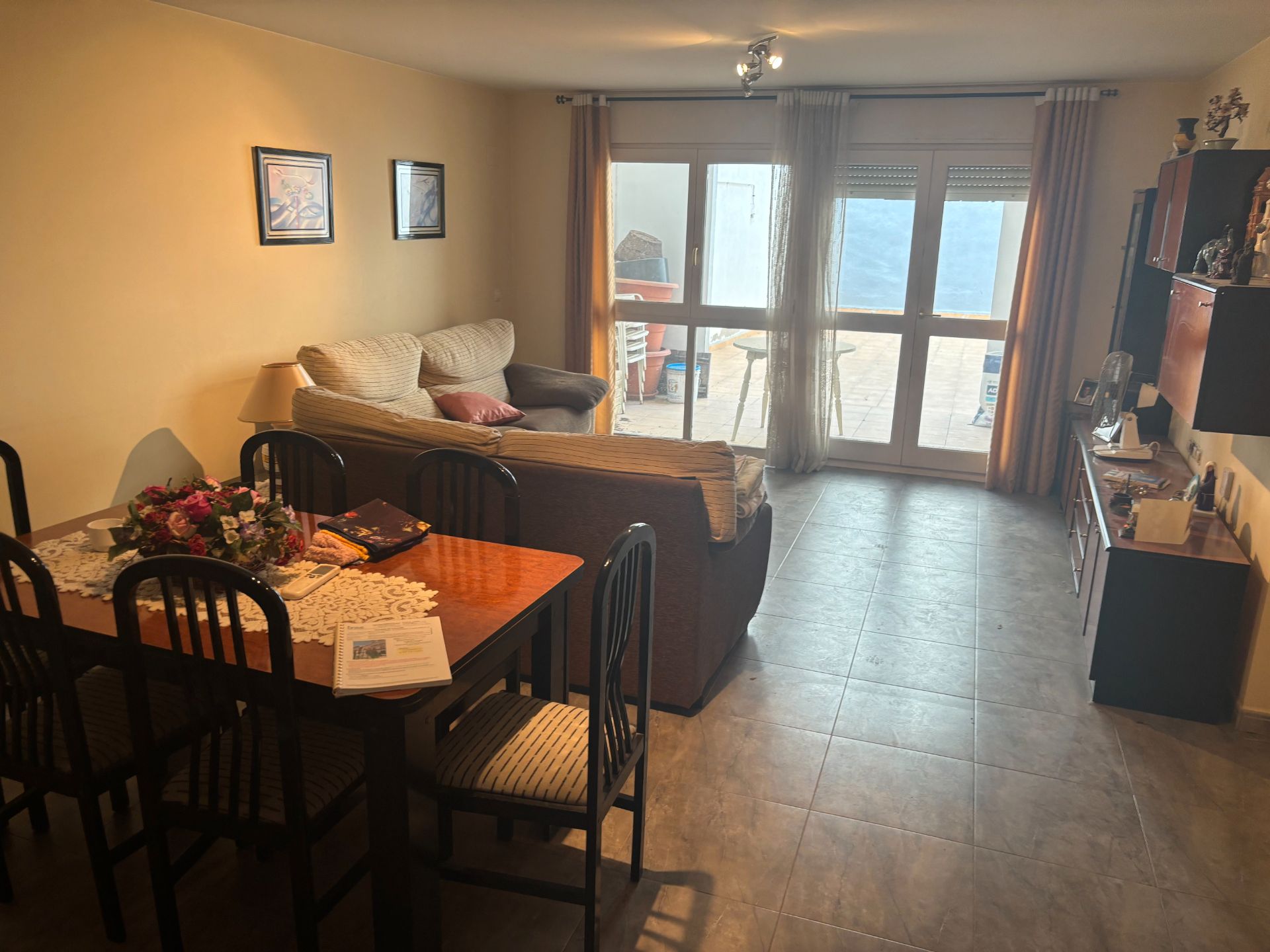 Living room of Flat for sale in Pina de Ebro  with Air Conditioner, Heating and Terrace
