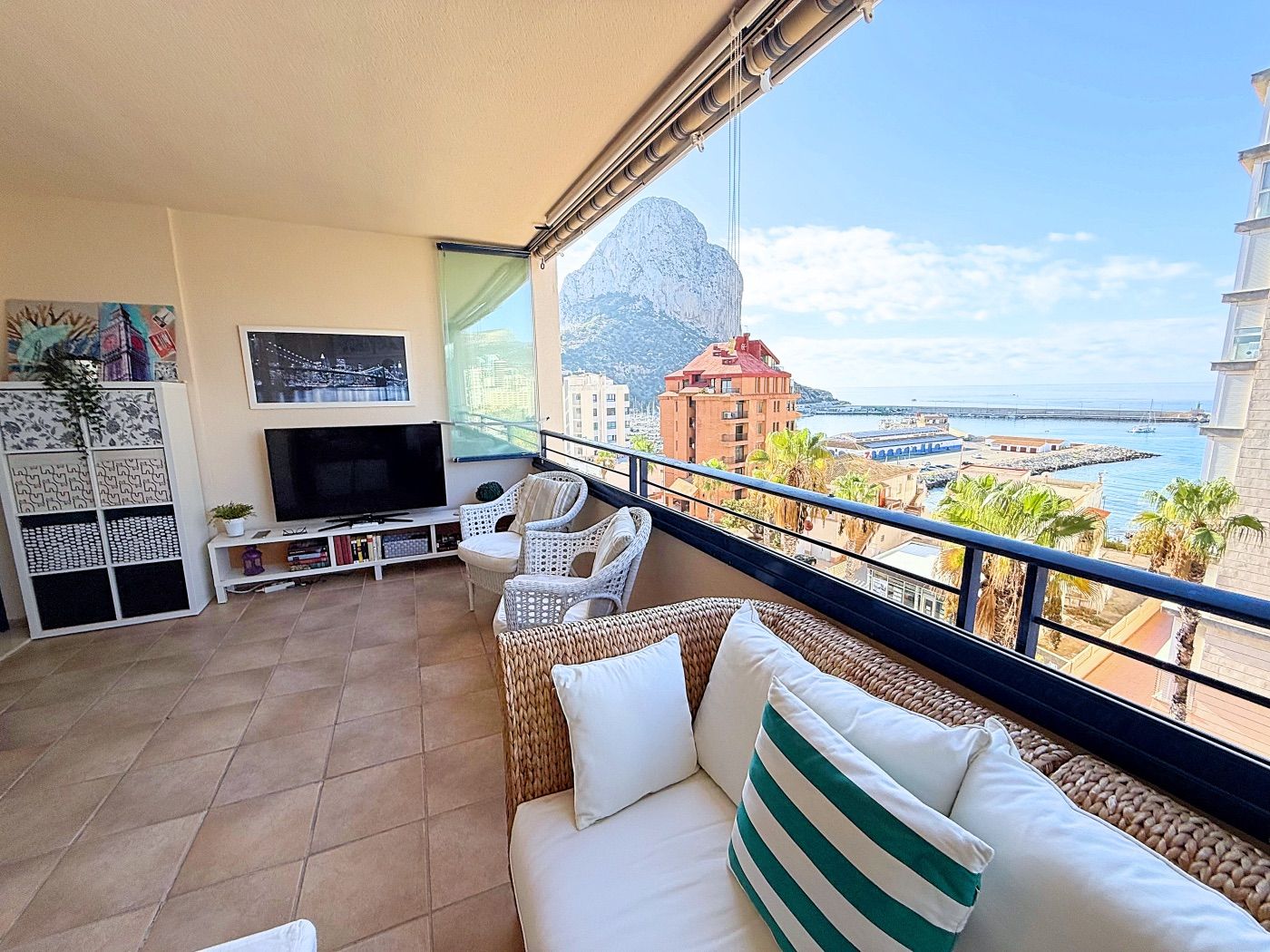 Terrace of Apartment for sale in Calpe / Calp  with Air Conditioner, Storage room and Swimming Pool