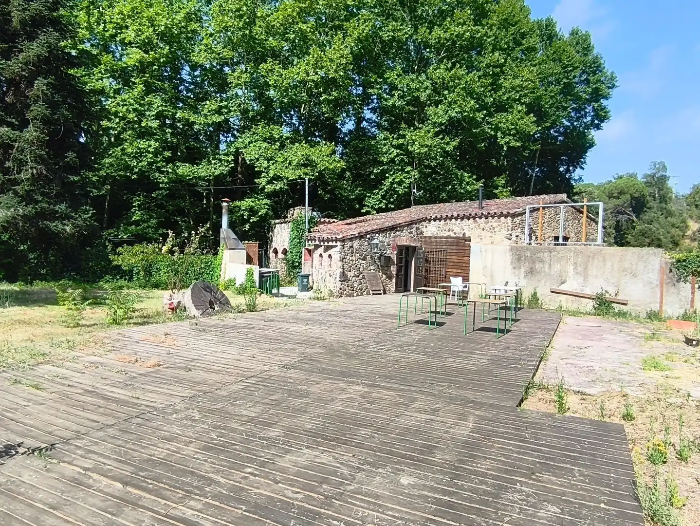 Terrasse von Geschaftsraum zur Miete in Sant Iscle de Vallalta mit Klimaanlage und Terrasse