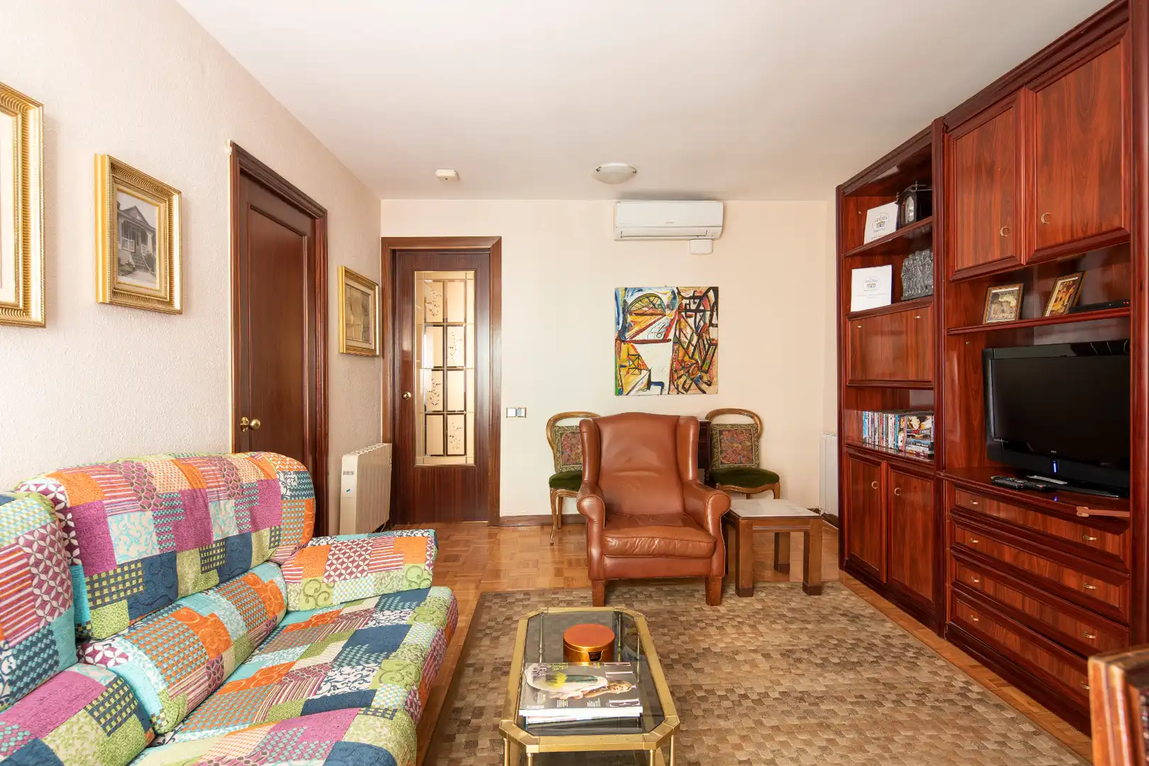 Sala d'estar de Apartament en venda en Barcelona amb Aire condicionat, Moblat i Forn
