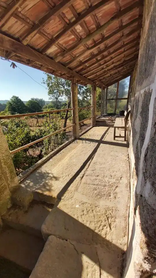 Terrassa de Casa o xalet en venda en San Cristovo de Cea amb Calefacció, Jardí privat i Terrassa