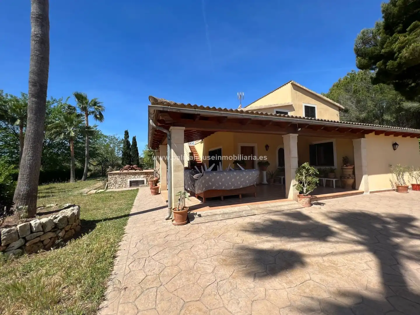 Garten von Country house zur Miete in Muro mit Klimaanlage, Heizung und Privatgarten