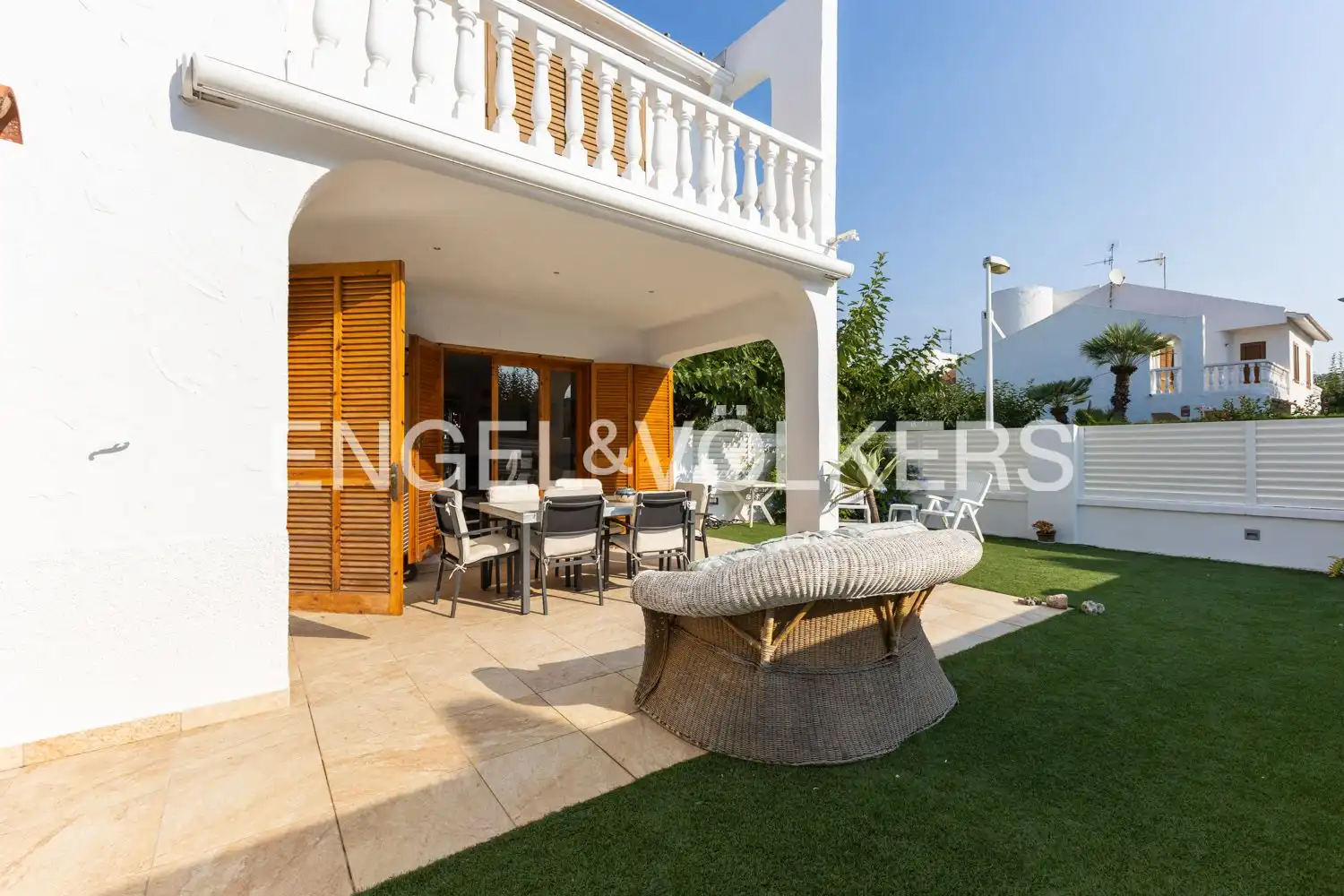 Terrassa de Casa adosada en venda en Oropesa del Mar / Orpesa amb Calefacció, Jardí privat i Terrassa