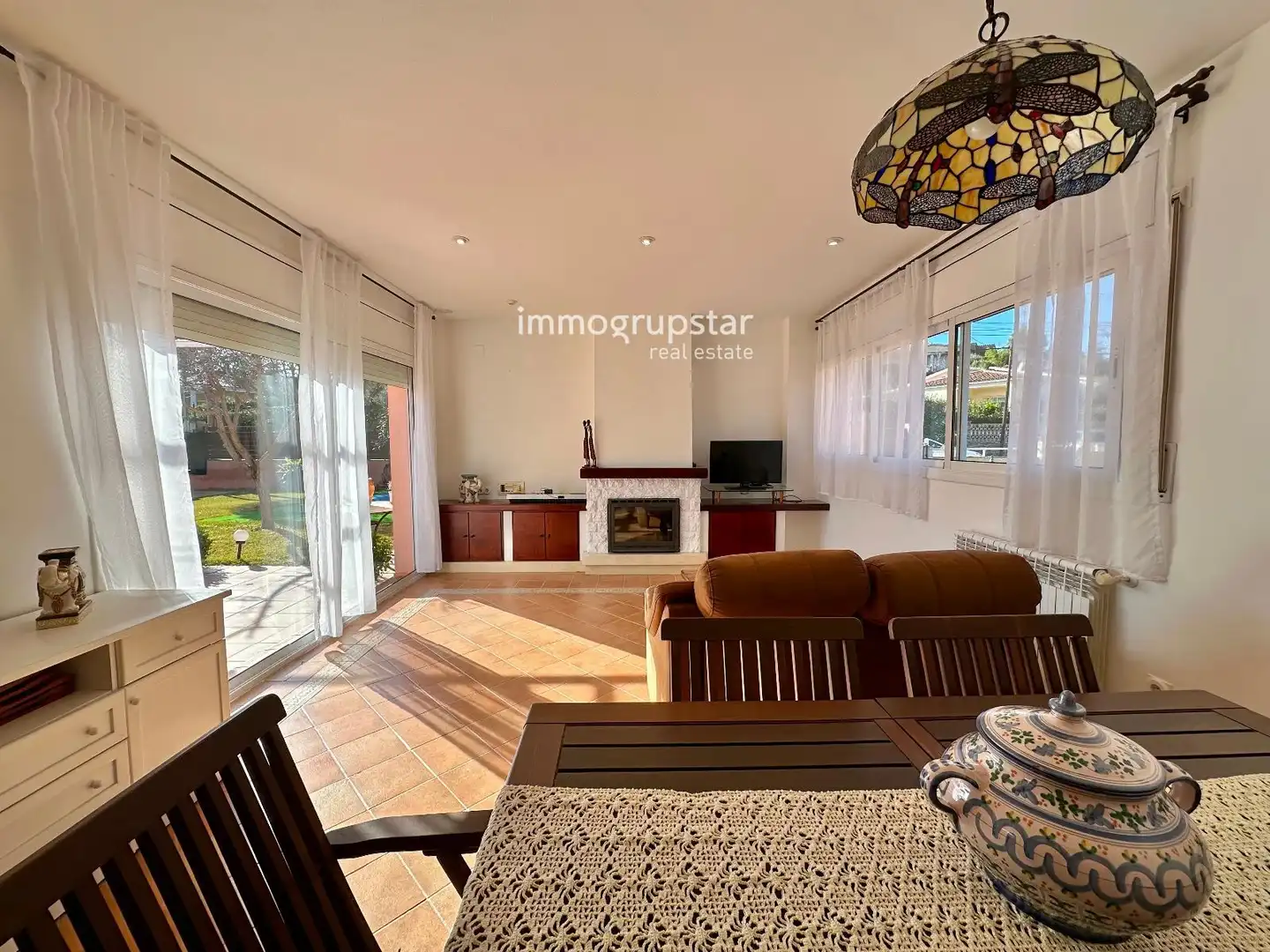 Living room of Houses for sale in Calonge i Sant Antoni  with Air Conditioner, Heating and Terrace