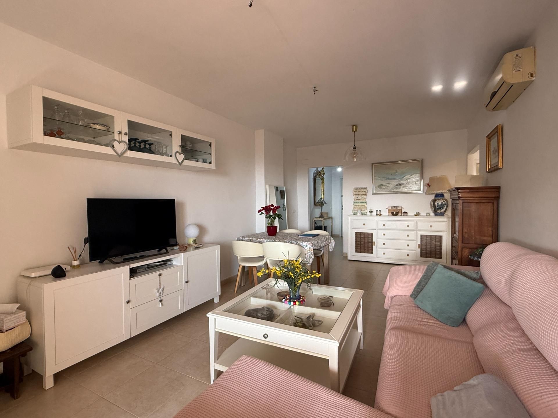 Living room of Flat for sale in Rincón de la Victoria  with Air Conditioner, Terrace and Storage room