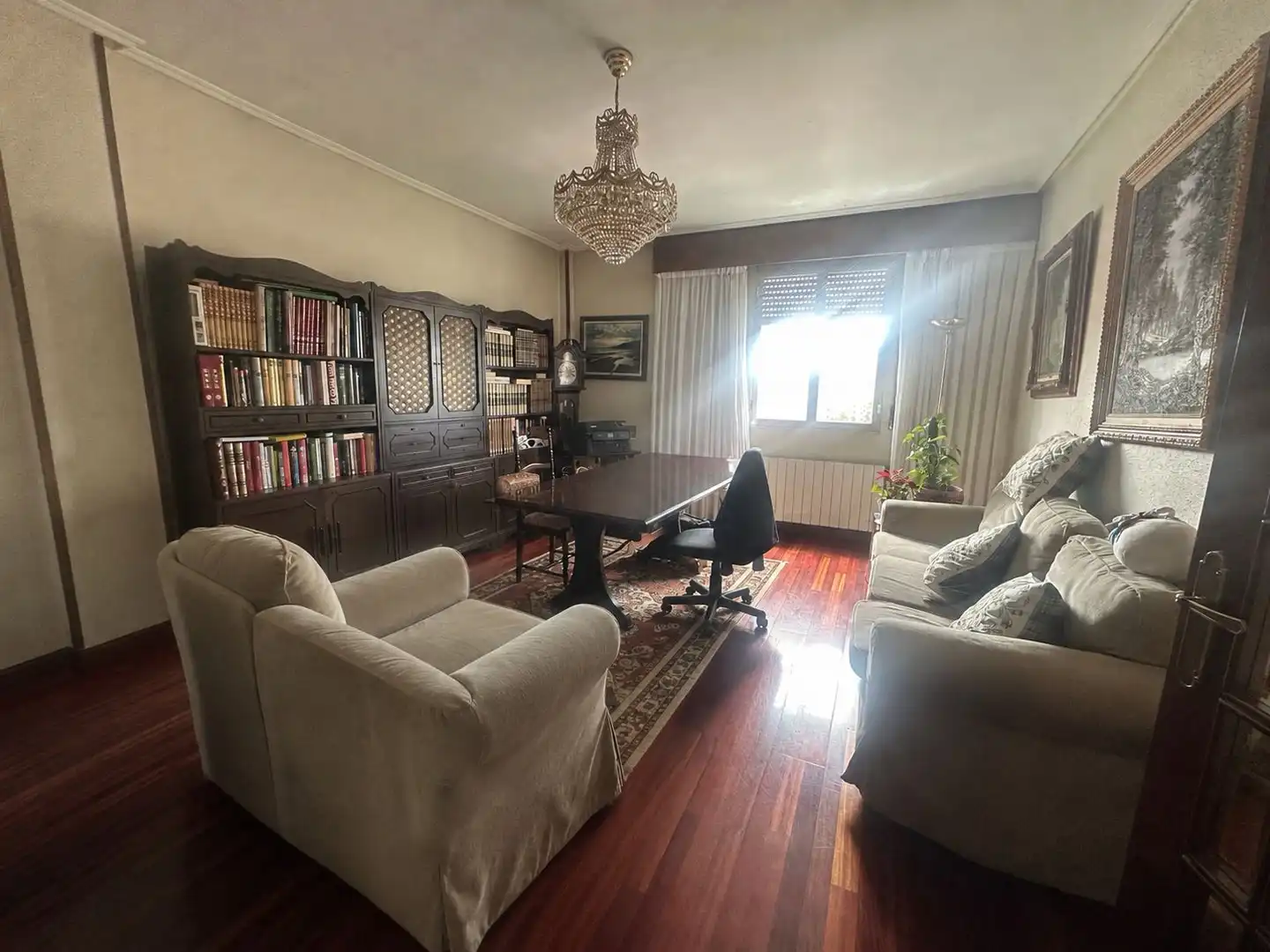 Living room of Flat for sale in Bilbao   with Furnished