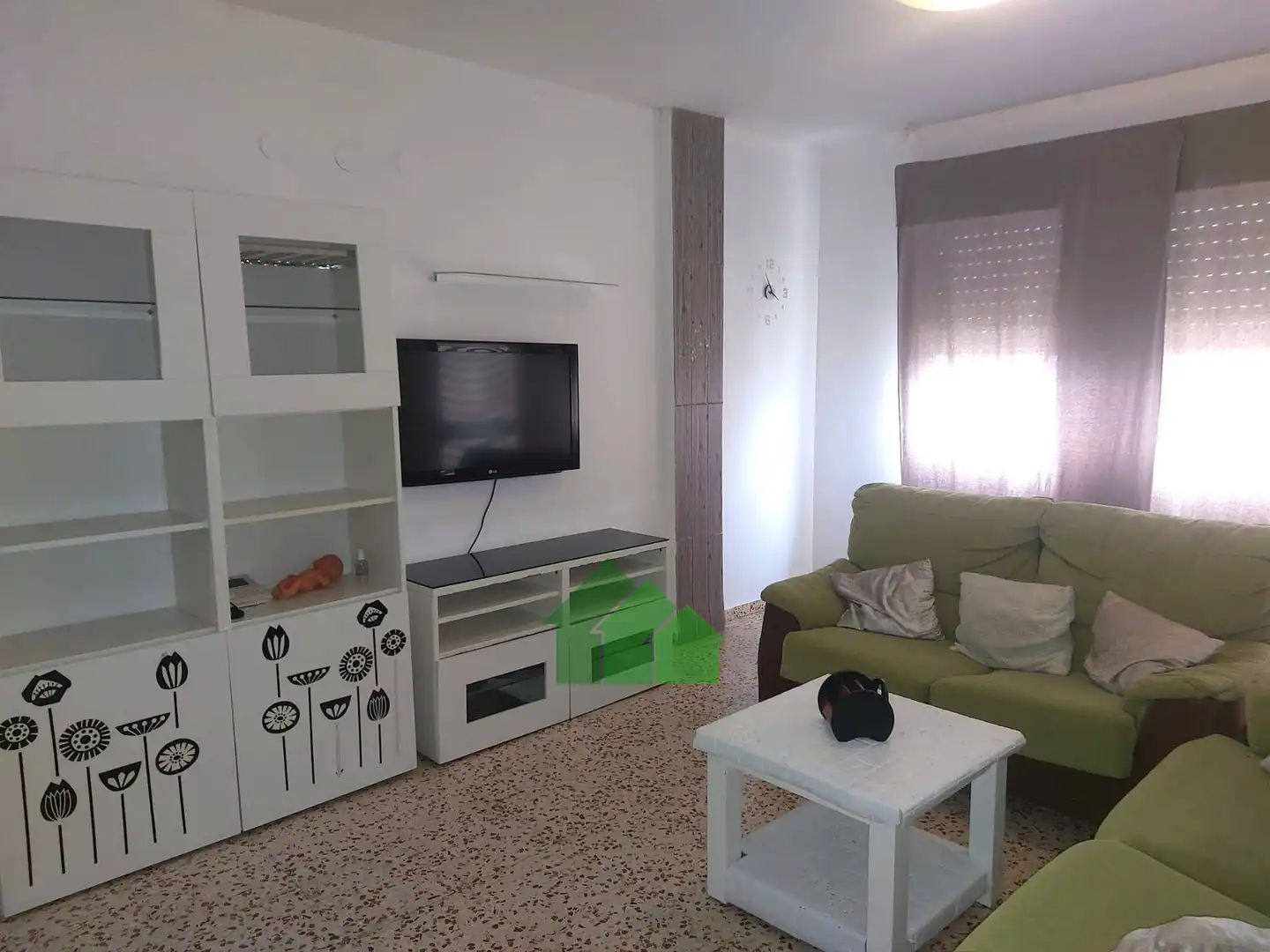 Sala de estar de Piso de alquiler en Montijo con Aire acondicionado, Amueblado y TV