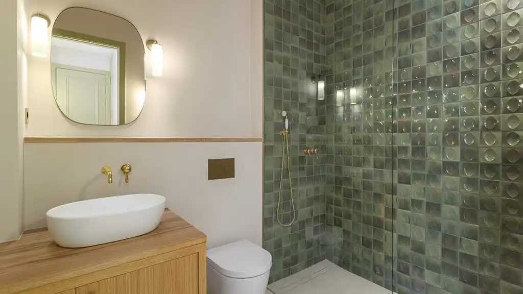 Baño de Apartamento en venta en Barcelona con Aire acondicionado, Jardín privado y Parquet