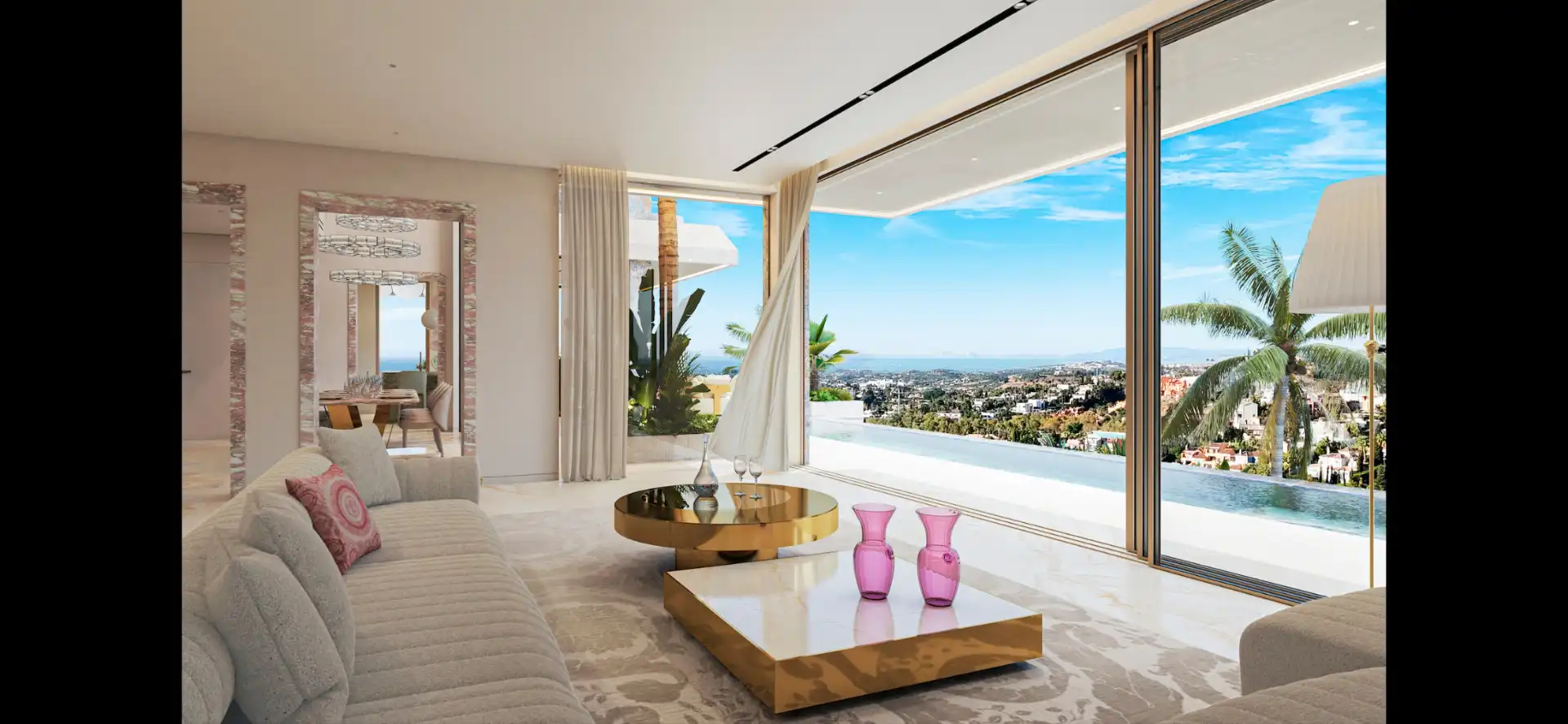 Sala d'estar de Casa o xalet en venda en Marbella amb Aire condicionat, Calefacció i Terrassa
