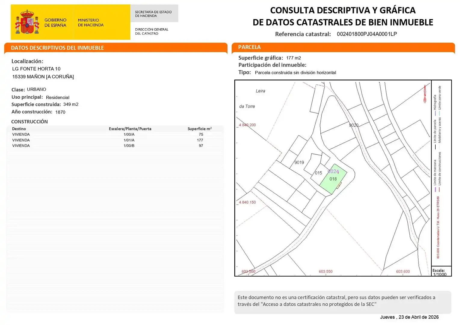 Casa rústica amb terrassa en venda a Mañón, imagen 62
