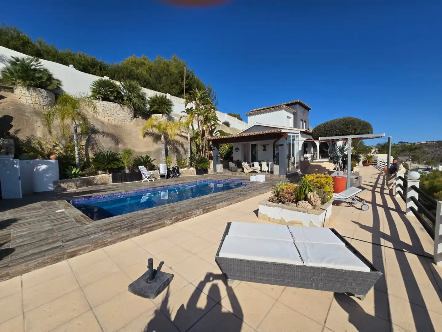 Terraza de Casa o chalet en venta en Calpe / Calp con Aire acondicionado, Calefacción y Jardín privado