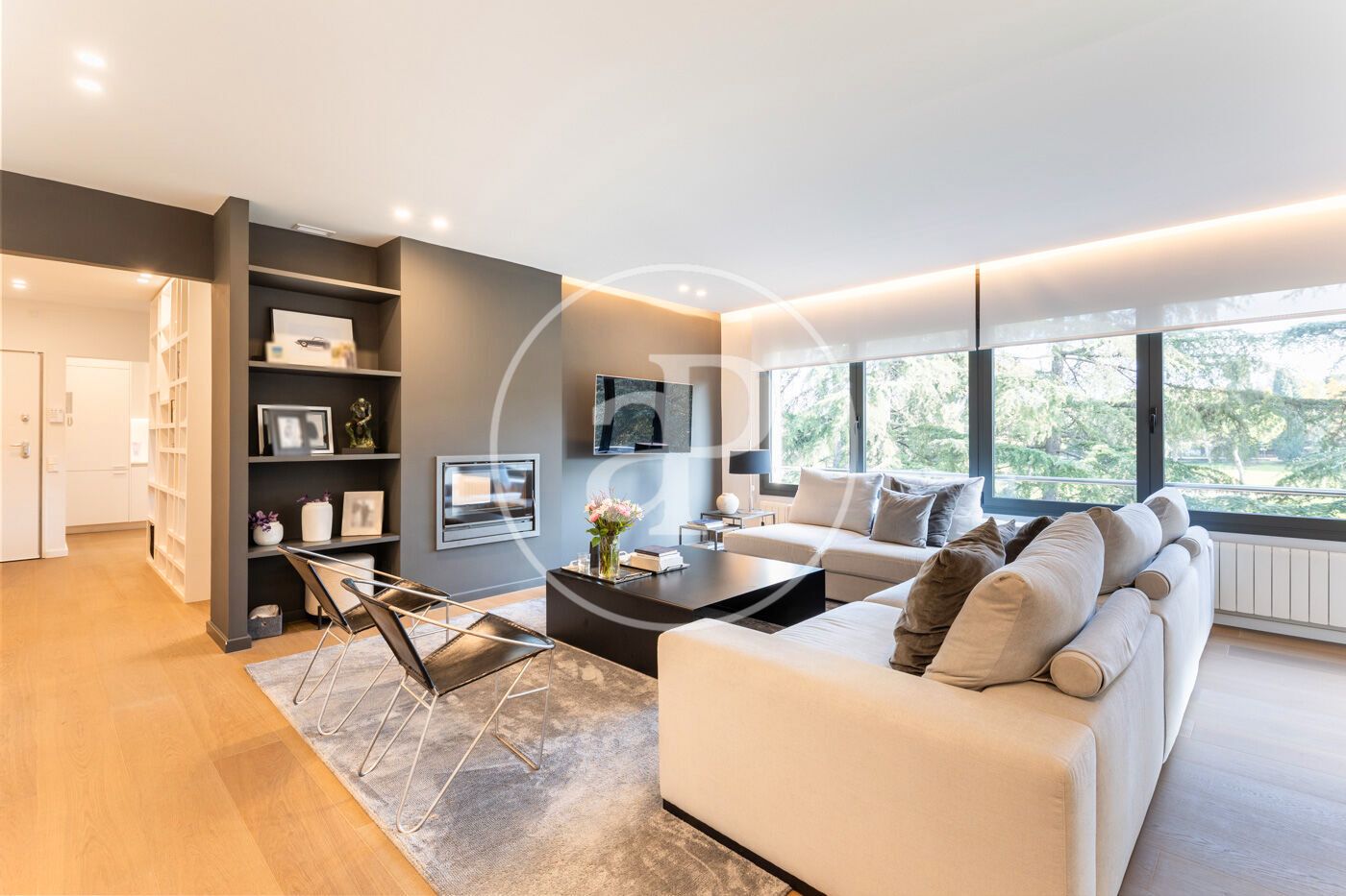 Living room of Flat to rent in Sant Cugat del Vallès  with Air Conditioner, Heating and Terrace