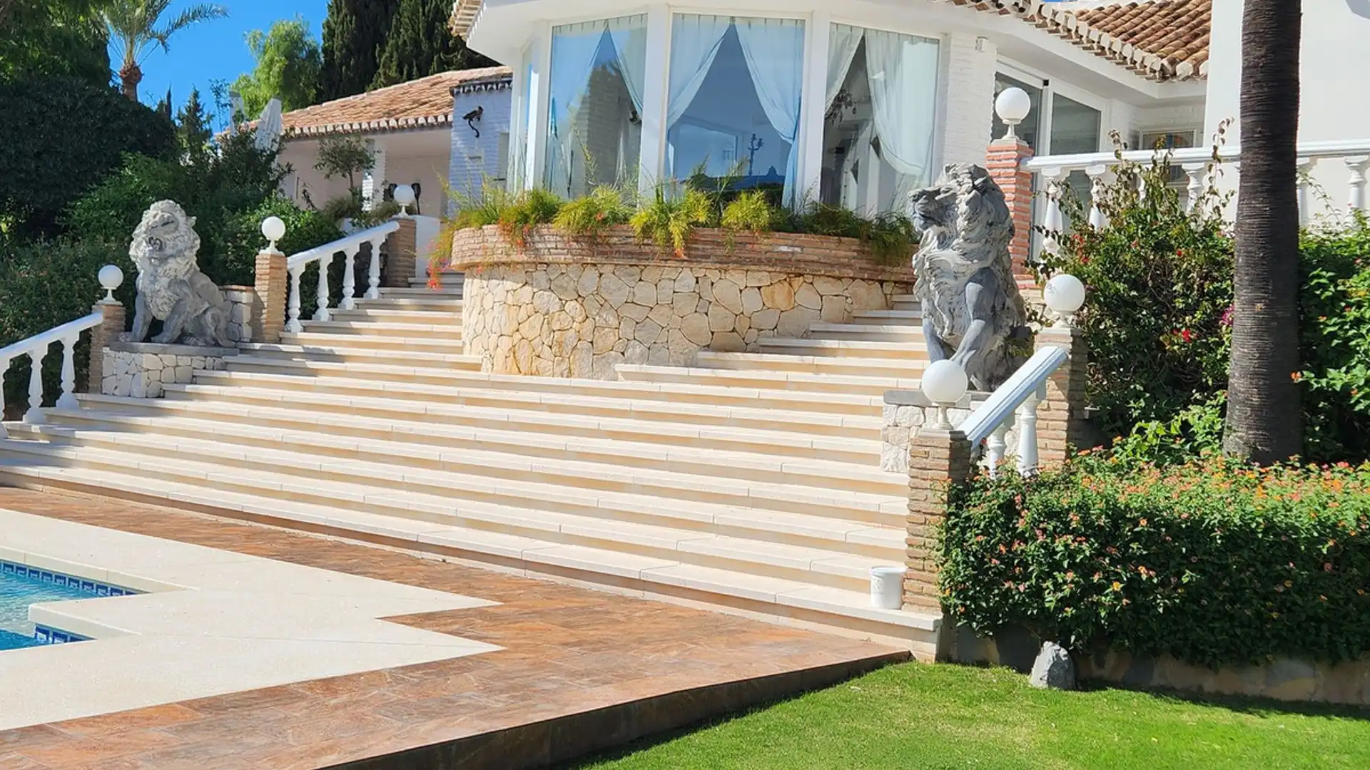 Jardín de Casa o chalet de alquiler en Benalmádena con Aire acondicionado, Jardín privado y Terraza