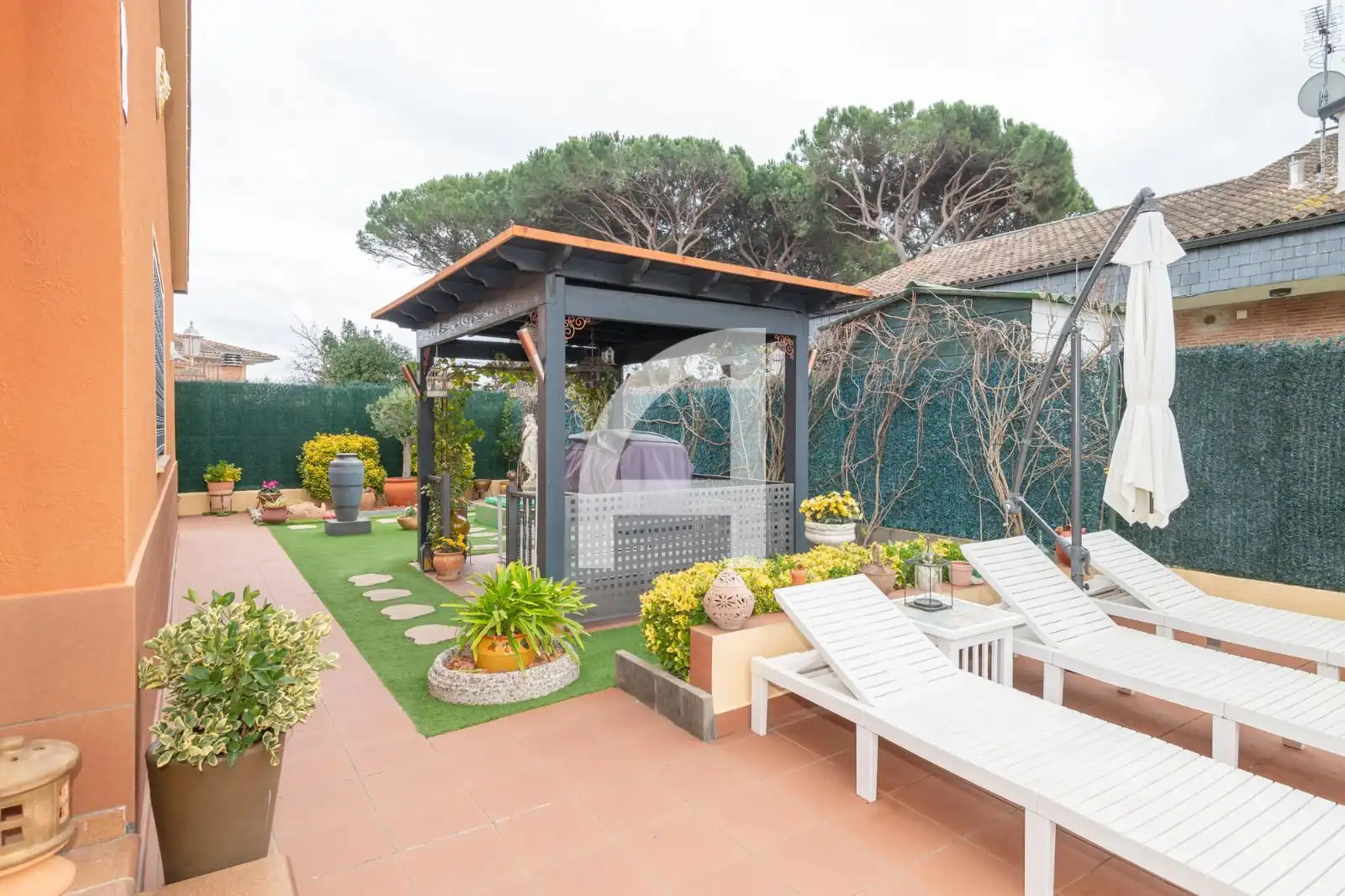 Terrassa de Casa o xalet en venda en Vidreres amb Aire condicionat, Calefacció i Jardí privat